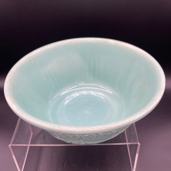 1930s Homer Laughlin Apple Tree Mixing Bowl 9 Inch - Picture 6 of 13